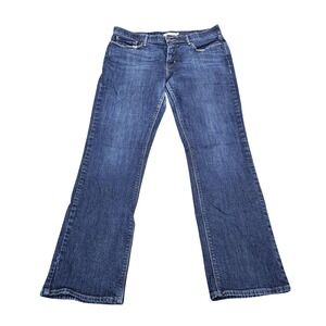 Levis 525 Perfect Waist Jeans Womens 16 Blue Wash High Rise Straight Denim